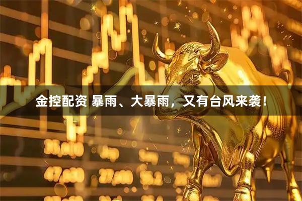 金控配资 暴雨、大暴雨，又有台风来袭！